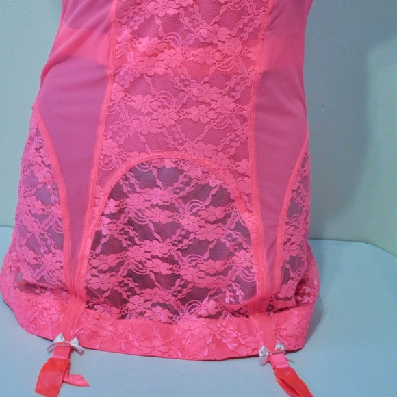 VICTORIAS SECRET GARTER LINGERIER 34B TEDDY SLIP - Picture 6 of 7